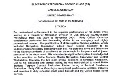 Letter of Commendation