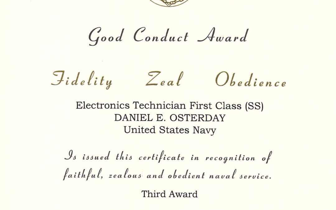 Good Conduct Medal #3