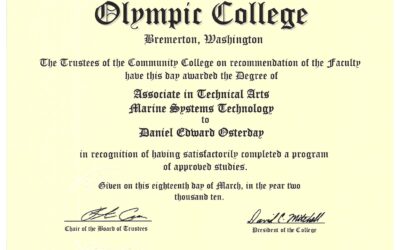 Associate in Technical Arts, Marine Systems Technology
