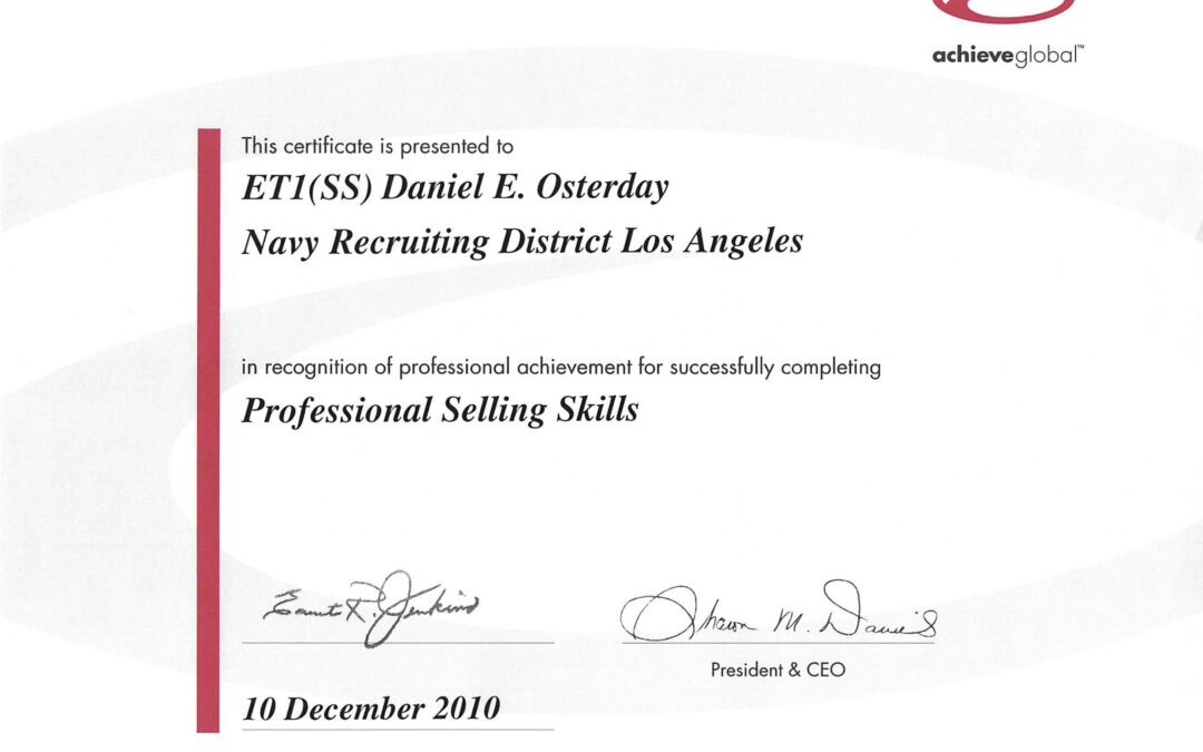 Professional Selling Skills (PSS)