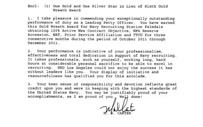 Recruiting Gold Wreath #6