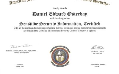 Sensitive Security Information (SSI)