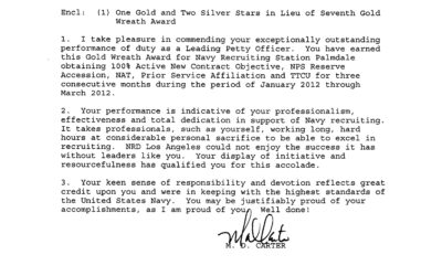 Recruiting Gold Wreath #7