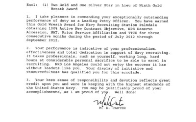 Recruiting Gold Wreath #9