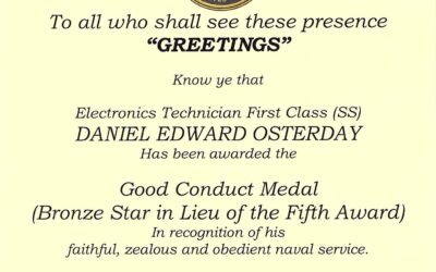 Good Conduct Medal #5