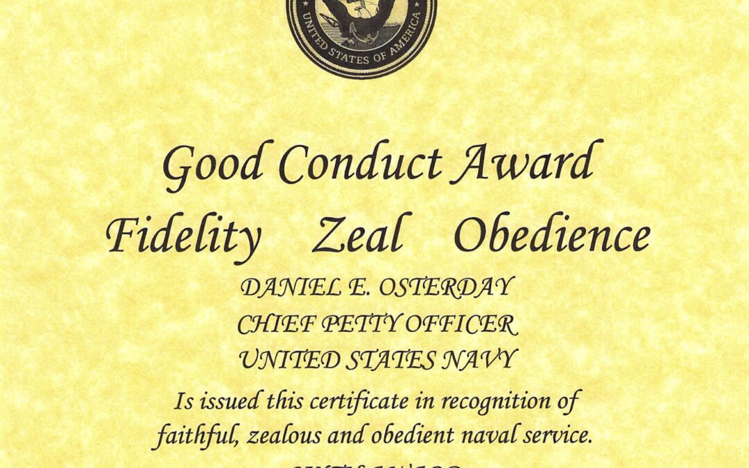 Good Conduct Medal #6