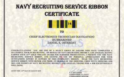 Navy Recruiting Service Ribbon #2